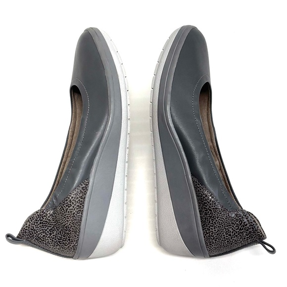 Vionic Gray and Silver Slip-On Flats - Picture 16 of 16